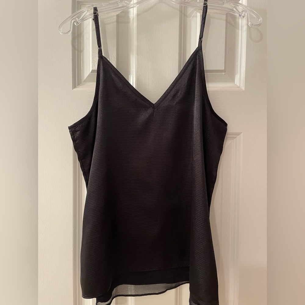 Chelsea28 Black Silk Camisole - size M